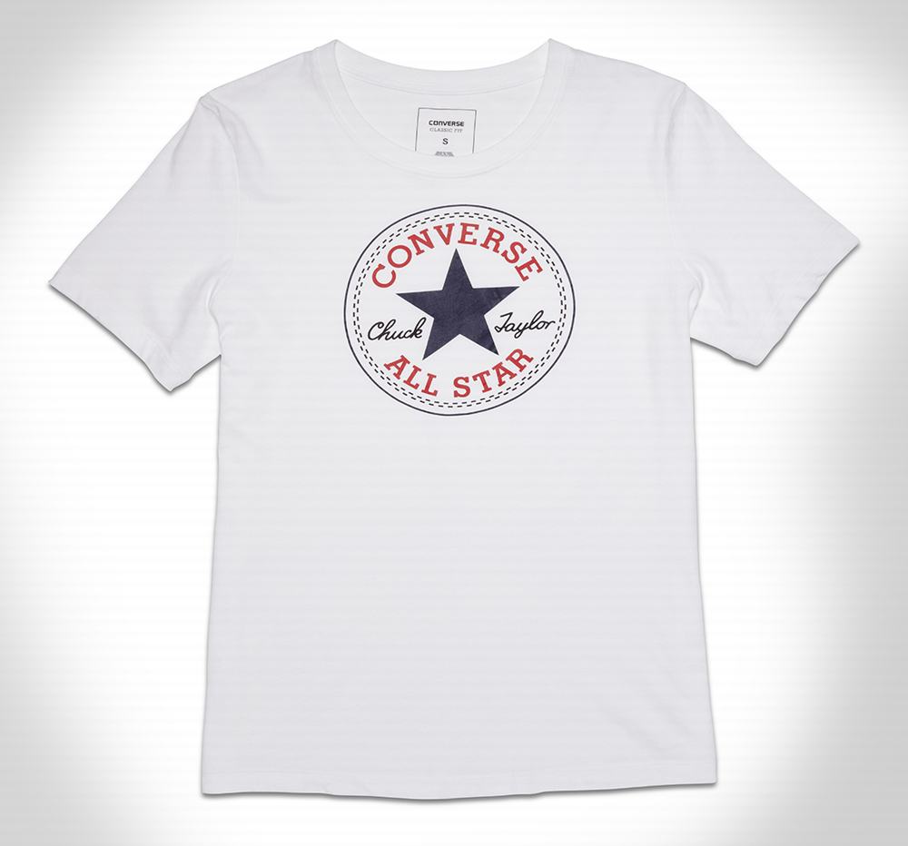 Camiseta Converse Chuck Patch Mulher Branco 016574IQT